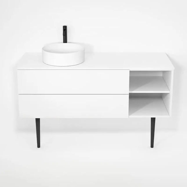 Rubi Haus Cabinet/Laminate Top/Cone Legs Set Mbl RHS1400LKV01MBL - Plumbing Market