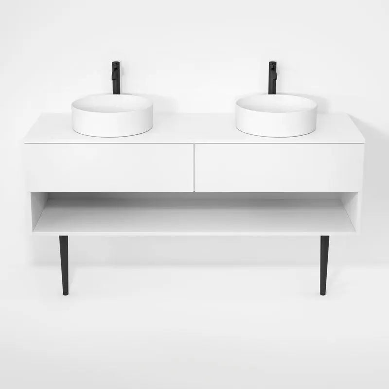 Rubi Haus Cabinet/Laminate Top/Cone Legs Set Mbl RHS1600DKV01MBL - Plumbing Market
