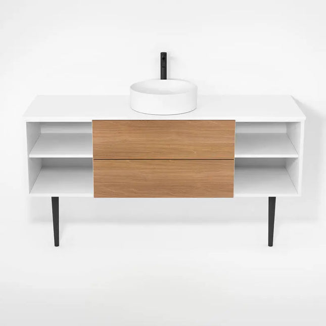 Rubi Haus Cabinet/Laminate Top/Cone Legs Set Mbl+No RHS1600KV01MBL-NO - Plumbing Market