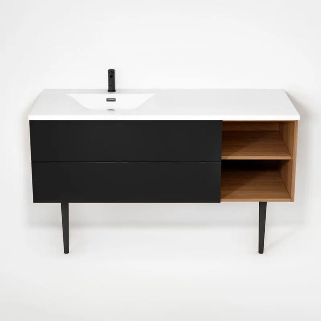 Rubi Haus Cabinet/Basin/Cone Legs Set No+Mbk RHS1400LKV02NO-MBK - Plumbing Market