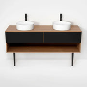 Rubi Haus Cabinet/Laminate Top/Cone Legs Set No+Mbk RHS1600DKV01NO-MBK - Plumbing Market