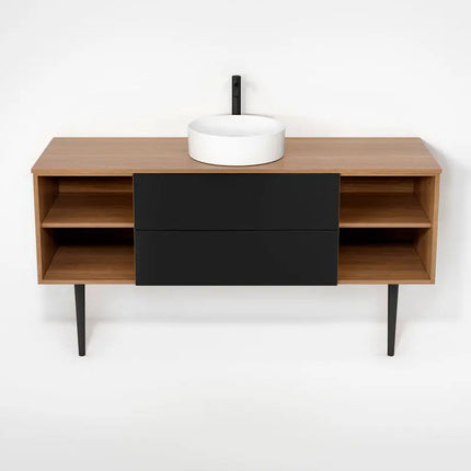 Rubi Haus Cabinet/Laminate Top/Cone Legs Set No+Mbk RHS1600KV01NO-MBK - Plumbing Market