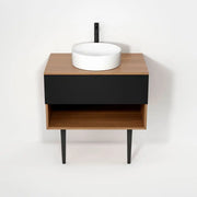 Rubi Haus Cabinet/Laminate Top/Cone Legs Set No+Mbk RHS800KV01NO-MBK - Plumbing Market