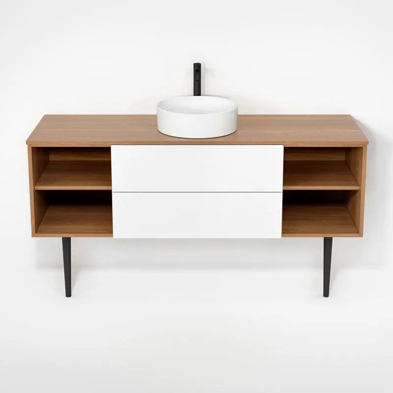 Rubi Haus Cabinet/Laminate Top/Cone Legs Set No+Mbl RHS1600KV01NO-MBL - Plumbing Market