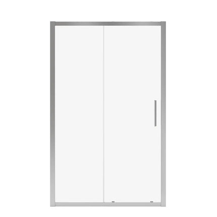 Connect 45-46 1/2 x 72 in. 6mm Sliding Shower Door for Alcove Installation with Clear glass in Chrome - Plumbing Market