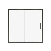 Connect 57-58 ½ x 57 in. 6mm Sliding Tub Door for Alcove Installation with Clear glass in Matte Black - Plumbing Market