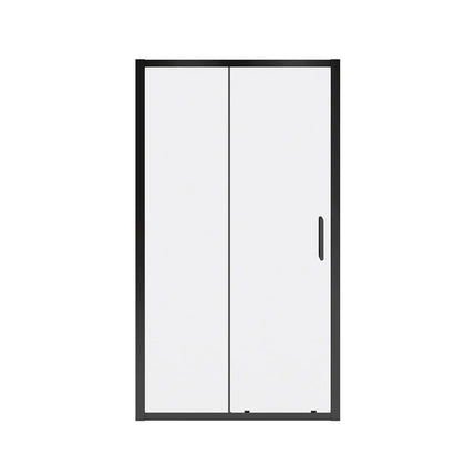 Connect Pro 43 ½-45 x 76 in. 6mm Sliding Shower Door for Alcove Installation with Clear glass in Matte Black - Plumbing Market