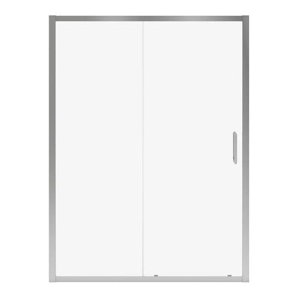 Connect Pro 57-58 ½ x 76 in. 6mm Sliding Shower Door for Alcove Installation with Clear glass in Chrome - Plumbing Market