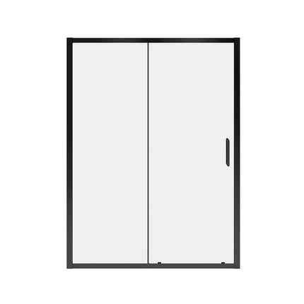 Connect Pro 57-58 ½ x 76 in. 6mm Sliding Shower Door for Alcove Installation with Clear glass in Matte Black - Plumbing Market