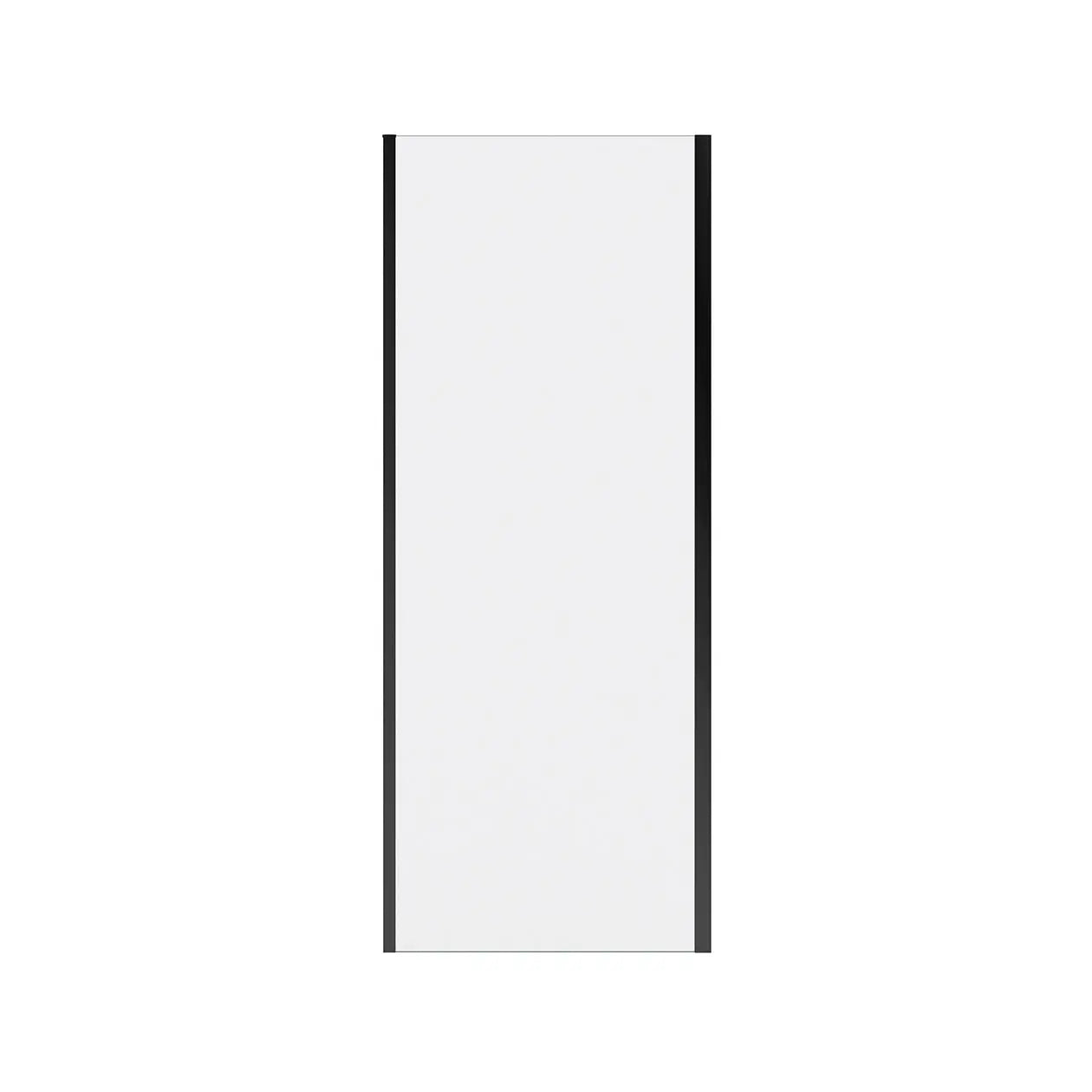 Connect Pro Return Panel for 32 in. Base with Clear glass in Matte Black - Plumbing Market