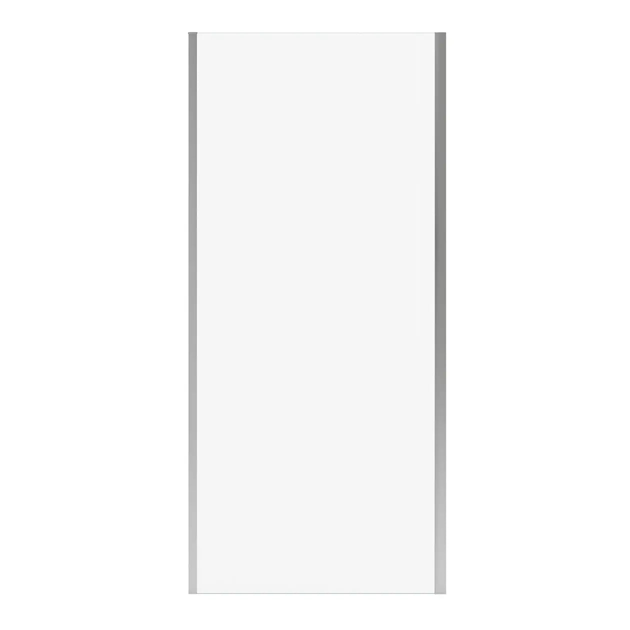 Connect Pro Return Panel for 36 in. Base with Clear glass in Chrome - Plumbing Market