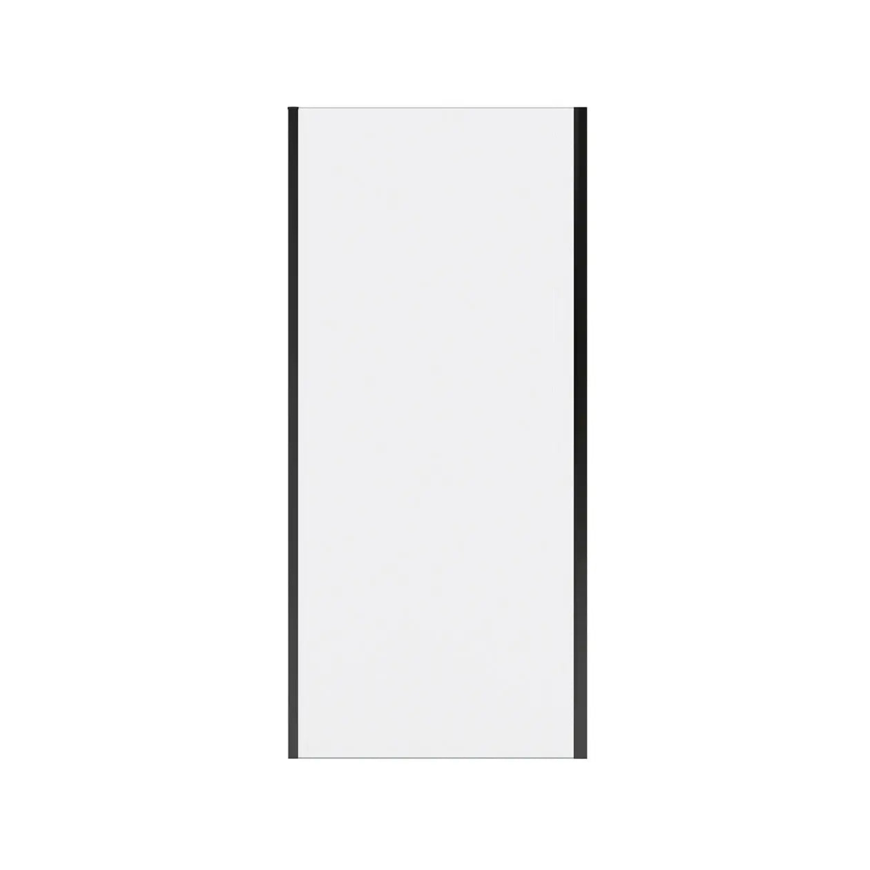 Connect Pro Return Panel for 36 in. Base with Clear glass in Matte Black - Plumbing Market