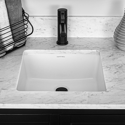CAMDEN  SQUARE 16"UNDERMOUNT SINK - 4210CHYW CONTRAC