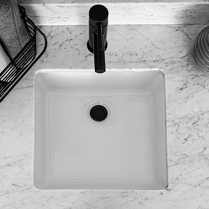CAMDEN  SQUARE 16"UNDERMOUNT SINK - 4210CHYW CONTRAC
