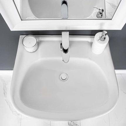 Contrac Caprice Pedestal Sink TOP With Single Hole (Sink Only) - Plumbing Market