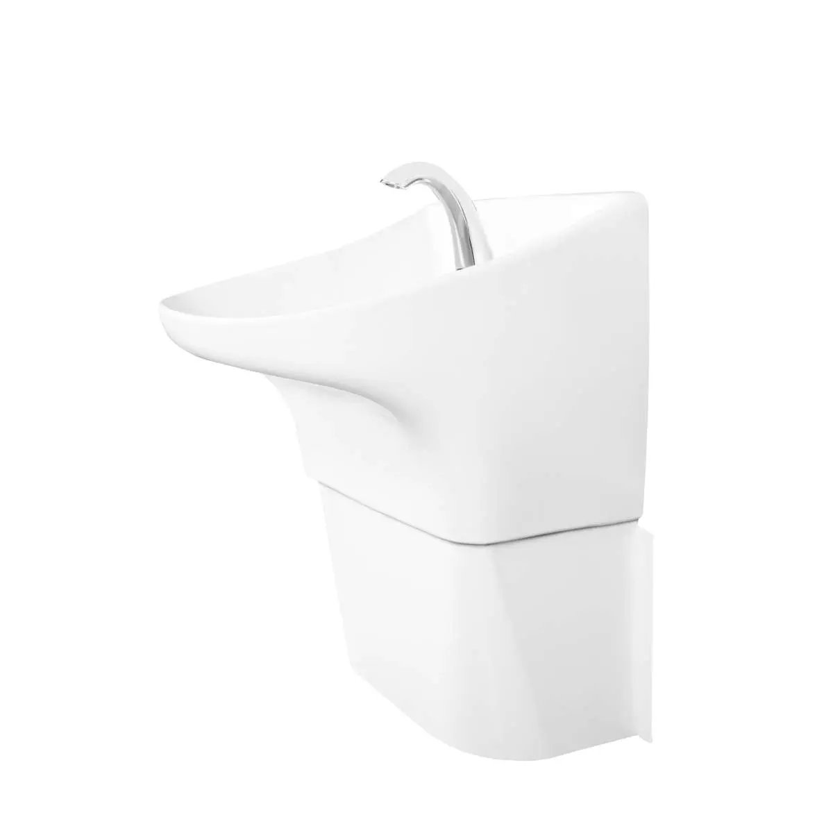 Contrac Single Hole Barrier Free Hygienic Wall Hung Commercial Sink - Plumbing Market