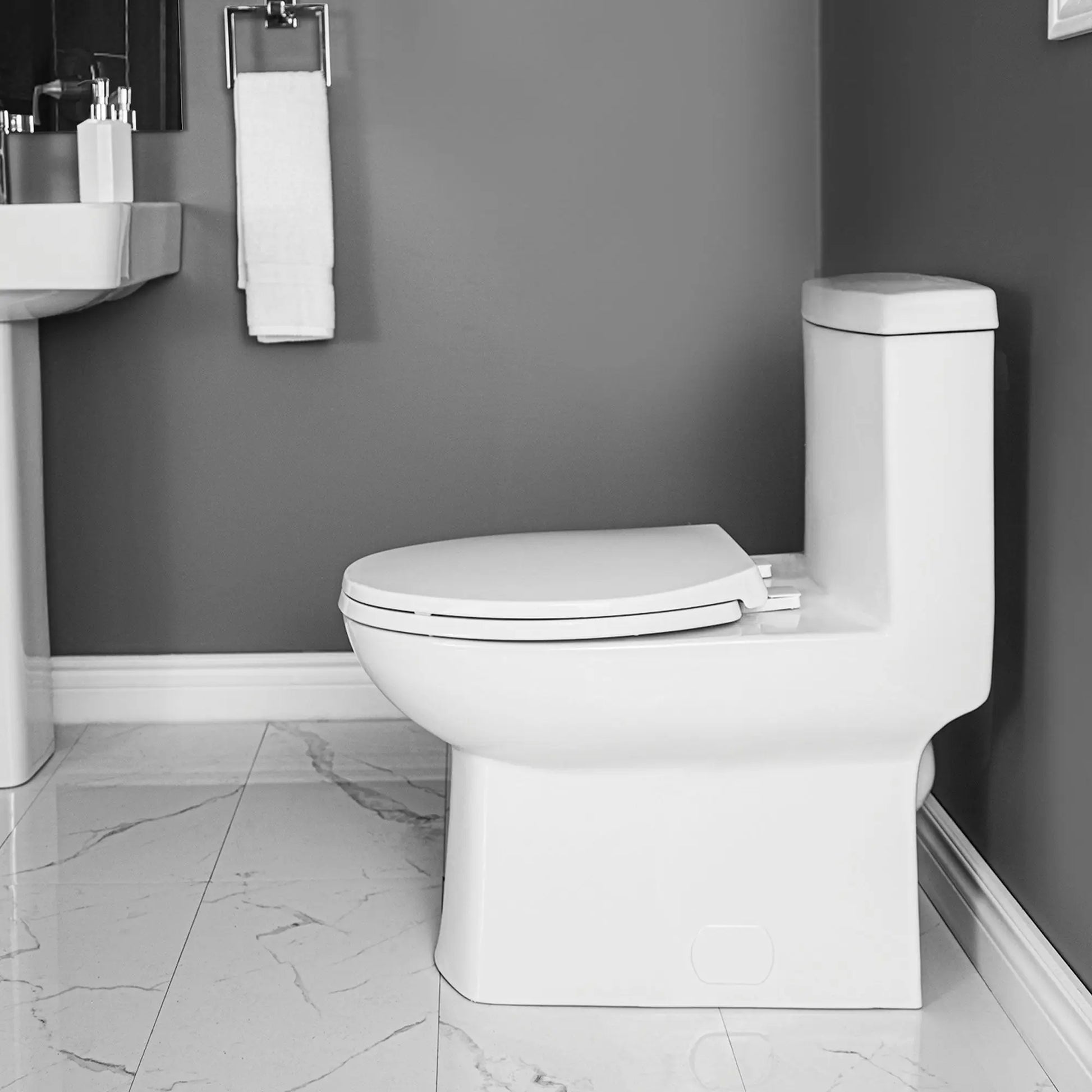 Contrac Wilton Elongated 3.0 LPF One Piece Toilet White Unlined Tank - Plumbing Market