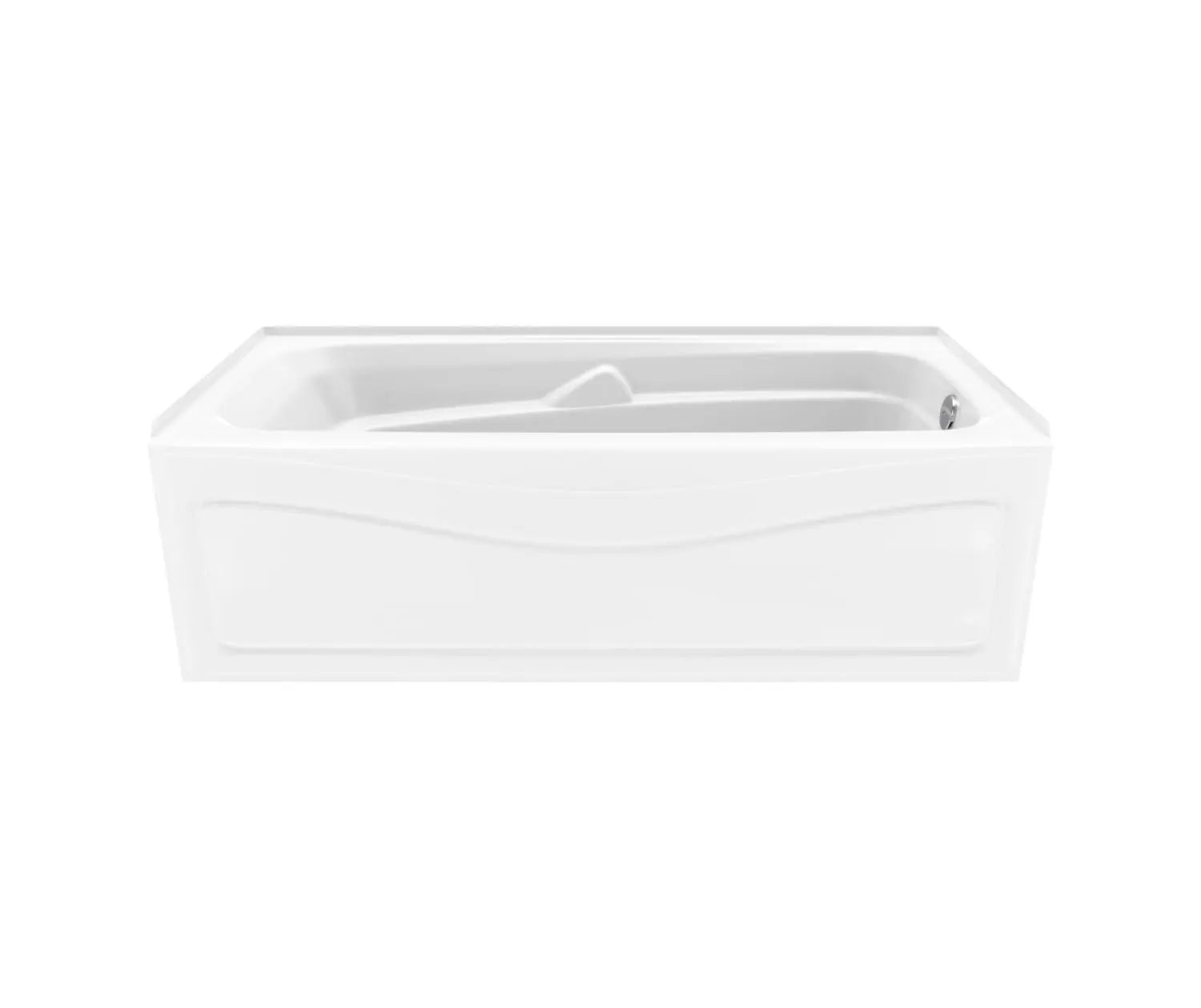 Corinthia II 60 x 30 Acrylic Alcove Left-Hand Drain Bathtub in White - Plumbing Market