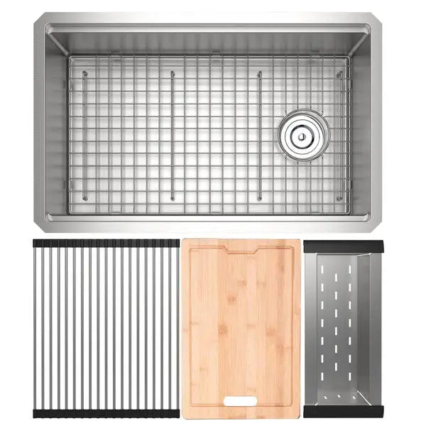 Culinario™ 30" Stainless Steel Chef/Workstation Sink With Accessories - Plumbing Market