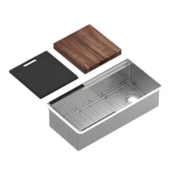 Culinario™ 36" Stainless Steel Chef/Workstation Sink With Accessories - Plumbing Market
