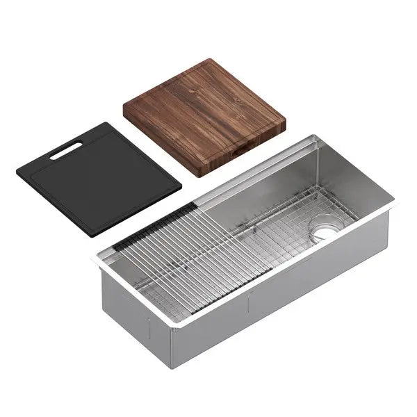 Culinario™ 40" Stainless Steel Chef/Workstation Sink With Accessories - Plumbing Market