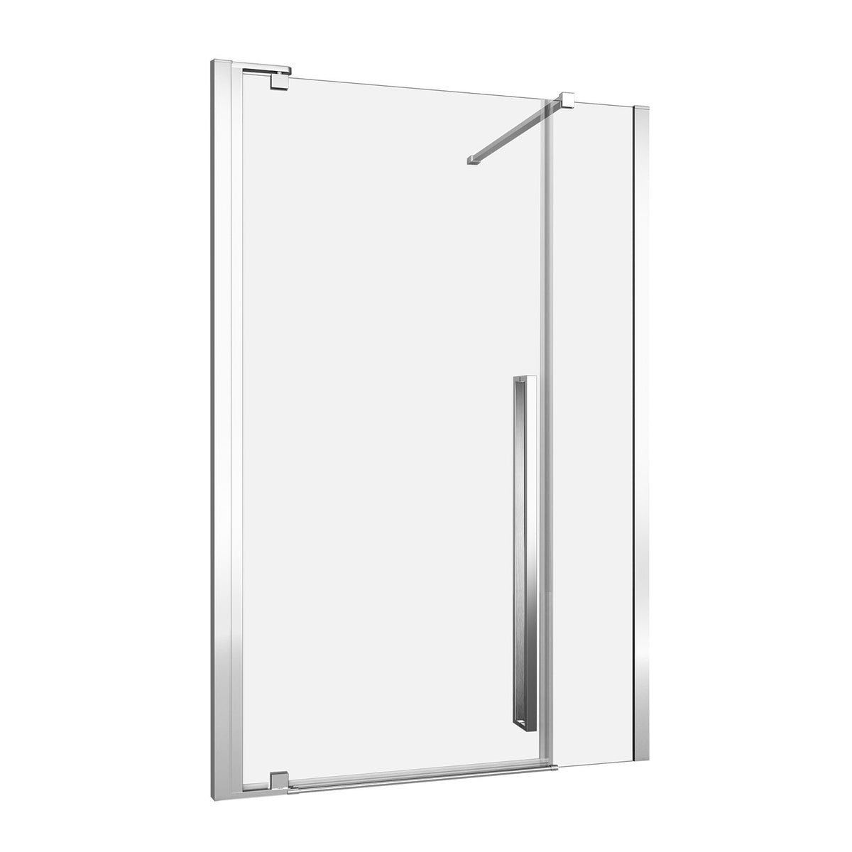 Zitta Amaly Shower door 48", in alcove rectangular offset door, in chrome DAA4800ASTA21