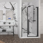 Zitta Amaly Shower door 48", in alcove rectangular offset door, in matte black DAA4800ASTA71