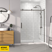 Zitta Bellini Shower door 60", in alcove, in gunmetal DB16000ASTC31