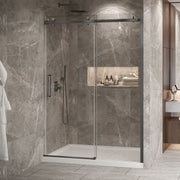 Zitta Bellini 2.0 Shower door 60", in alcove, in gunmetal DB26000ASTC31
