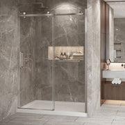 Zitta Bellini 2.0 Shower door 60", in alcove, in brushed nickel DB26000ASTC41