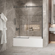 Zitta Bellini 2.0 Bathtub door 60", in alcove, in gunmetal DB26000BSTC31