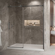 Zitta Bellini 2.0 Shower door 72", in alcove, in gunmetal DB27200ASTC31