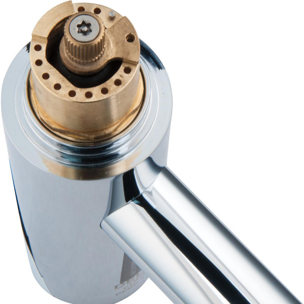 Delta Commercial DEMD-611LF Electronic Thermostatic Metering Lavatory Faucet with Mixer - Battery Operated