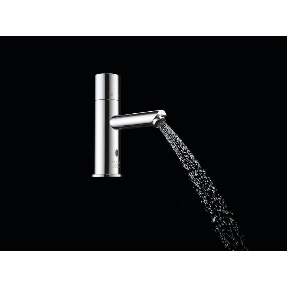 Delta Commercial DEMD-611LF Electronic Thermostatic Metering Lavatory Faucet with Mixer - Battery Operated