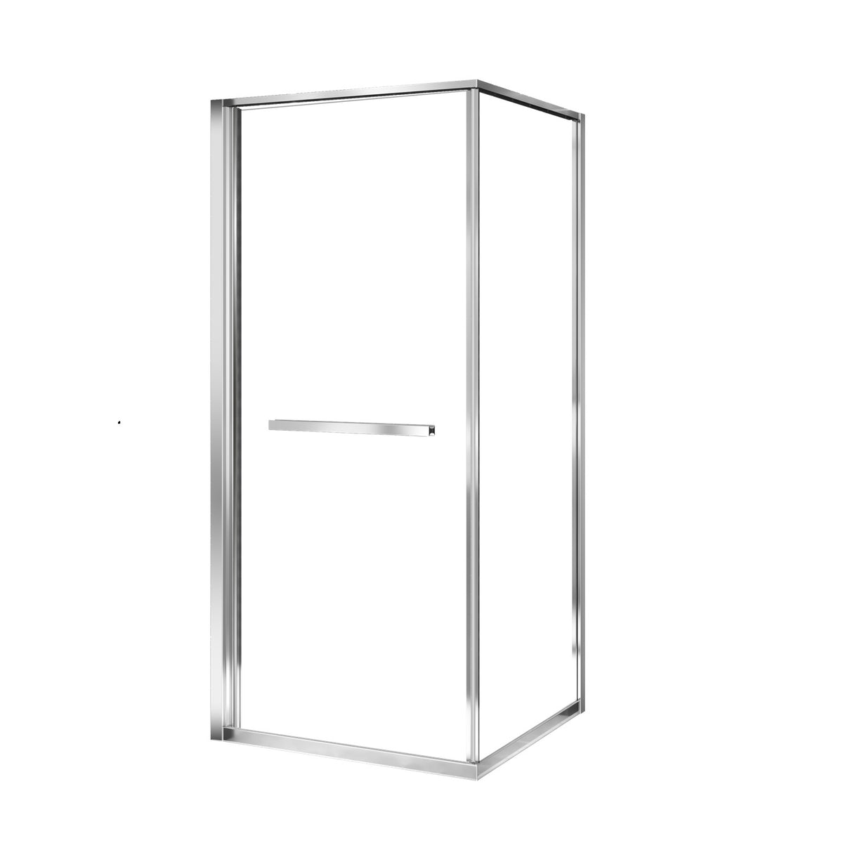 Zitta Flex 2.0 Shower door 36" x 36", in a corner square, in chrome DF23636NCAD21