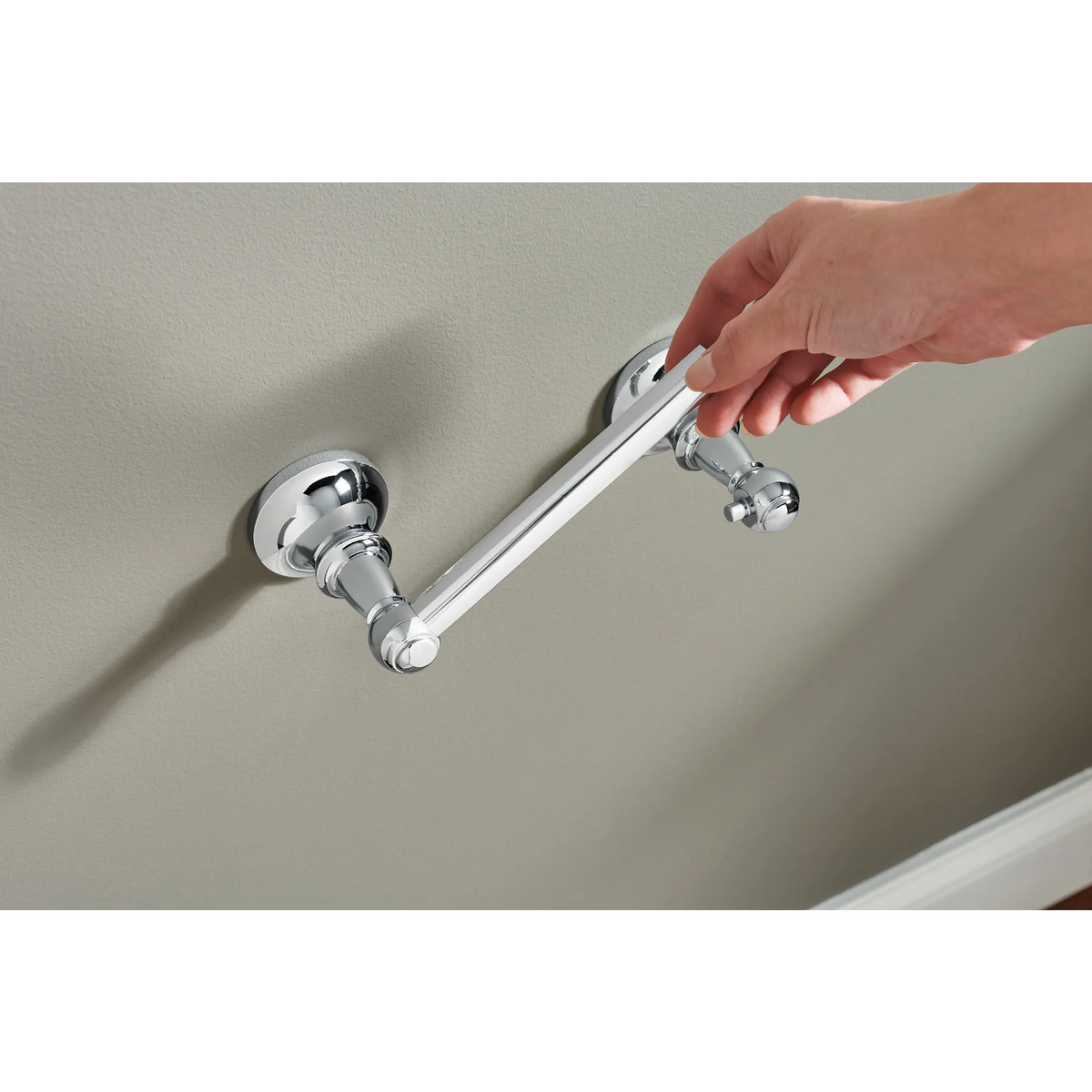 Moen Vale Pivoting Toilet Paper Holder DN4408 in Chrome (DN4408CH) - view 5