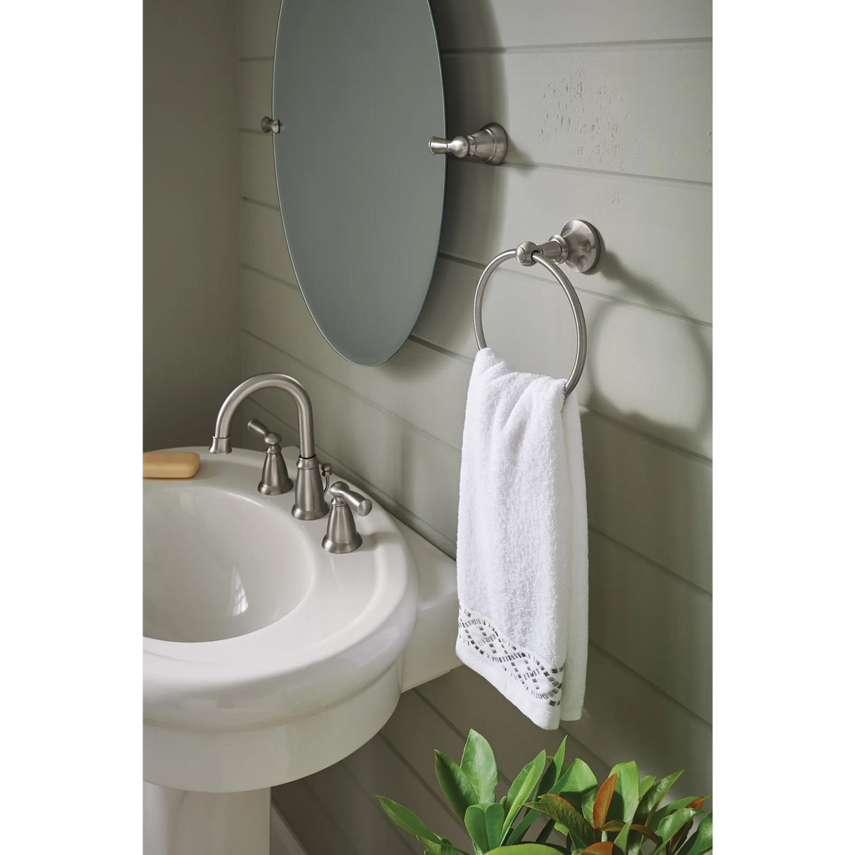 Moen Vale Towel Ring DN4486 in Brushed Nickel (DN4486BN) - view 5