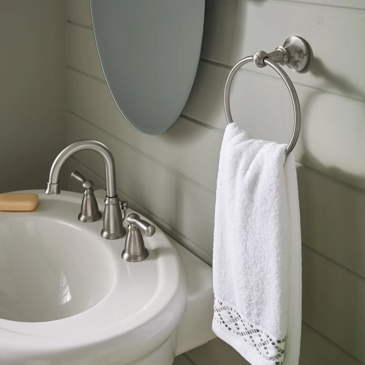 Moen Vale Towel Ring DN4486 in Brushed Nickel (DN4486BN) - view 2
