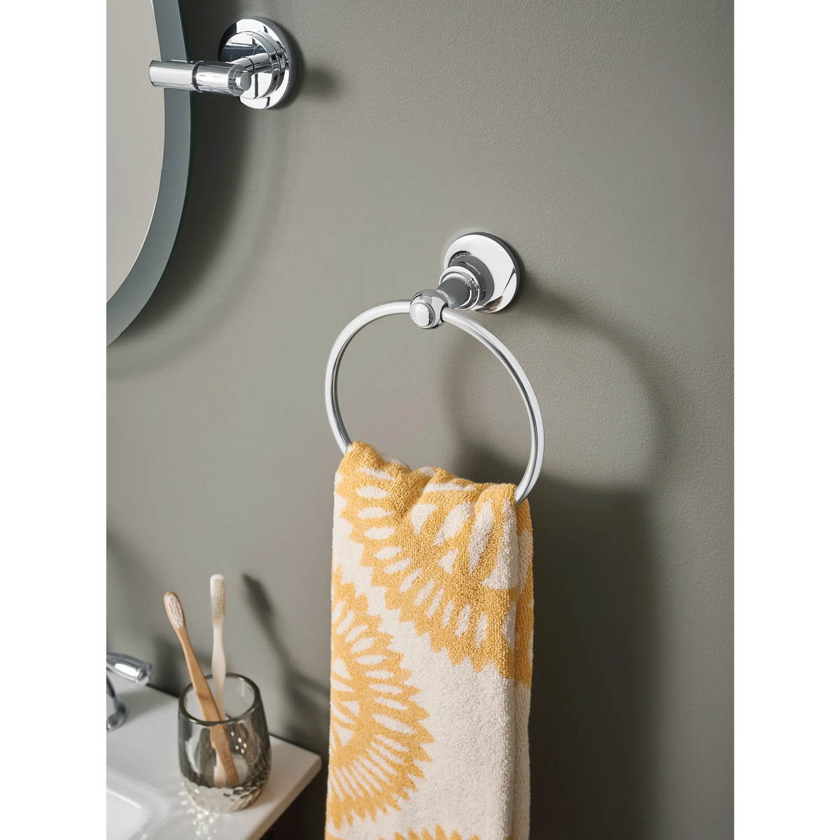 Moen Vale Towel Ring DN4486 in Chrome (DN4486CH) - view 2