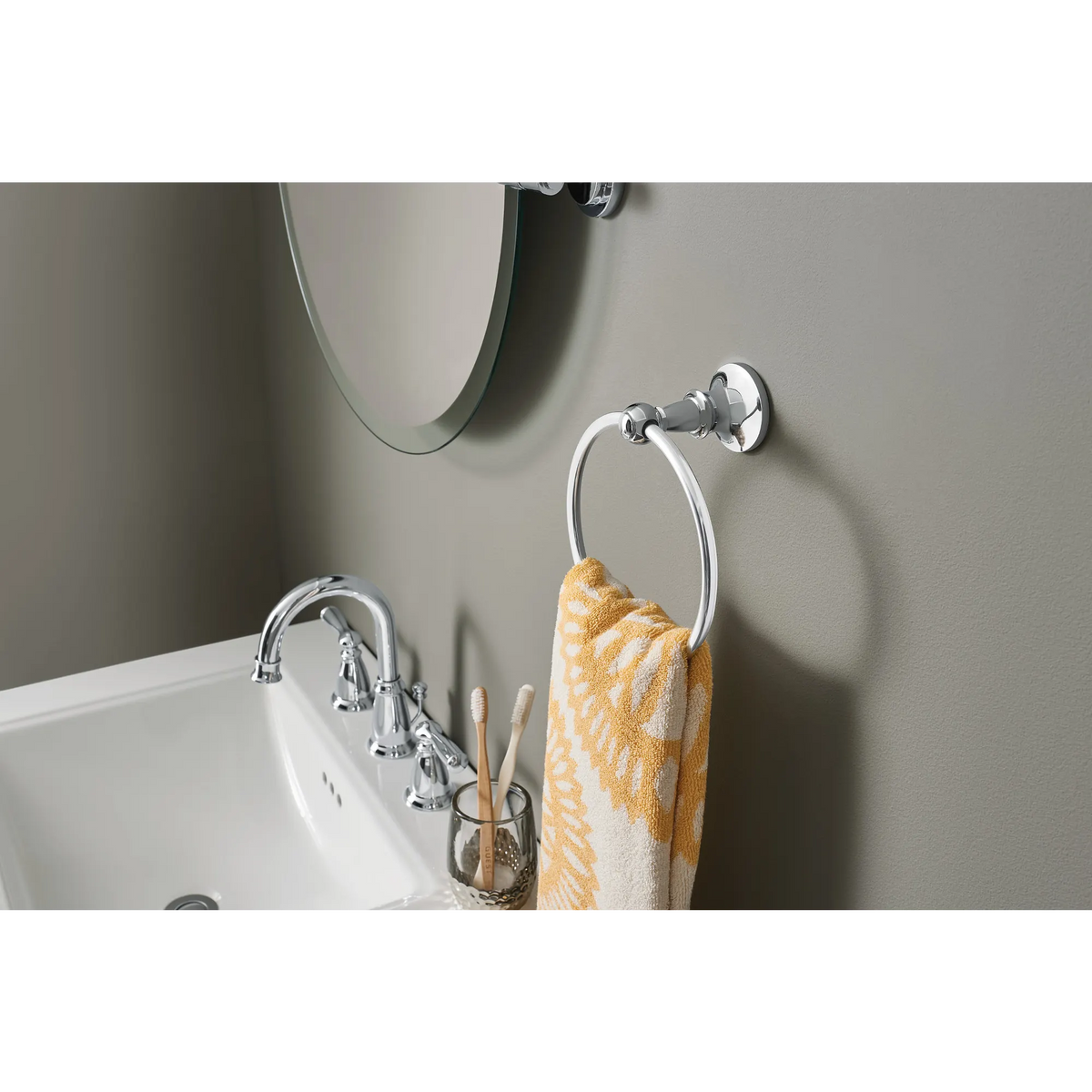 Moen Vale Towel Ring DN4486 in Chrome (DN4486CH) - view 3