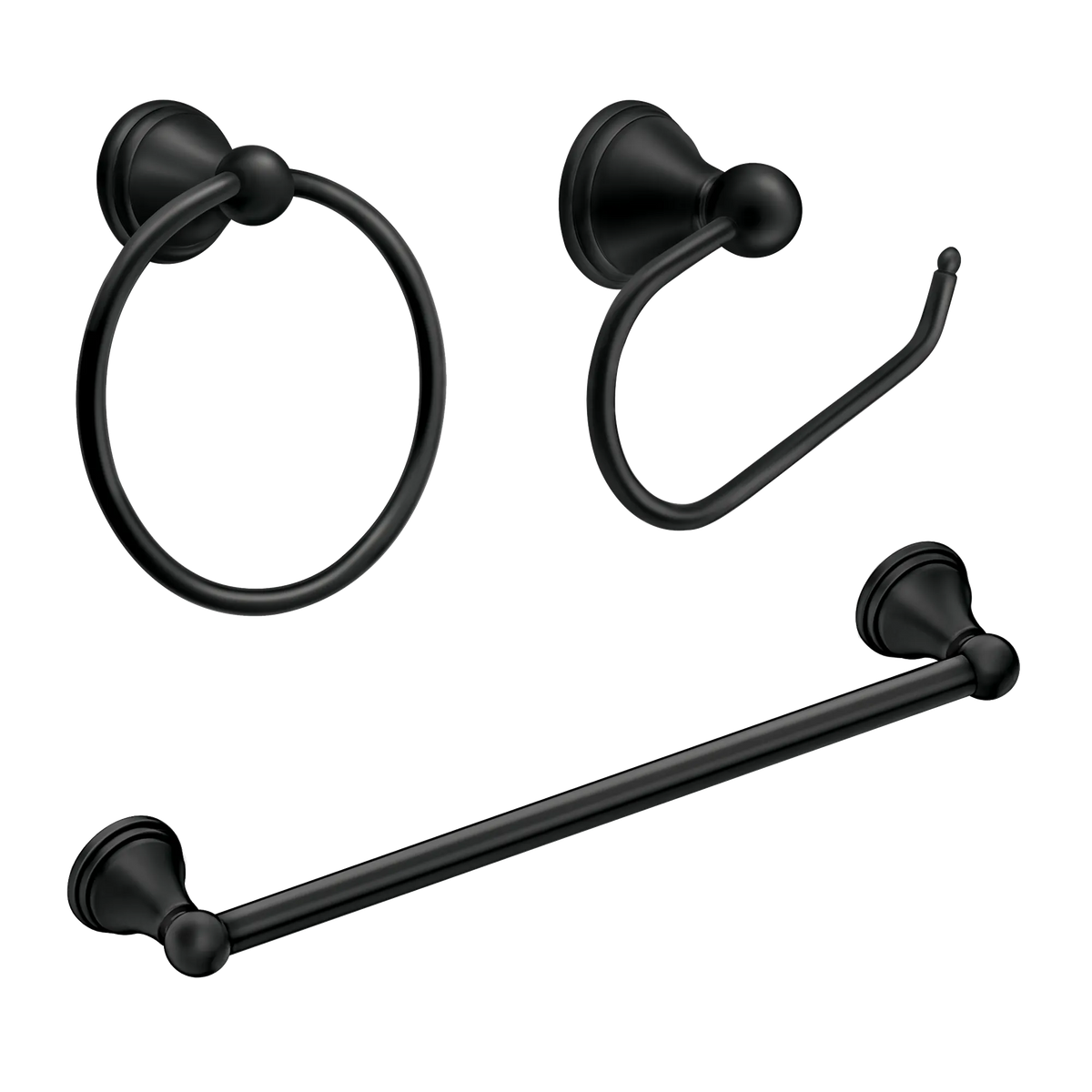 Moen Preston 18" Towel Bar DN8418 in Matte Black (DN8418BL) - view 2