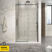 Zitta Piazza Shower door 48", in alcove, in gunmetal DP14800ASTC31