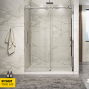 Zitta Piazza Shower door 60", in alcove, in brushed nickel DP16000ASTC41