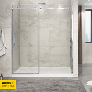 Zitta Piazza Shower door 72", in alcove, in chrome DP17200ASTC21