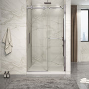Zitta Piazza 2.0 Shower door 48", in alcove, in brushed nickel DP24800ASTC41