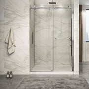 Zitta Piazza 2.0 Shower door 54", in alcove, in brushed nickel DP25400ASTC41