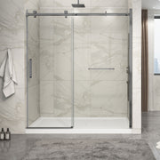 Zitta Piazza 2.0 Shower door 72", in alcove, in gunmetal DP27200ASTC31