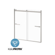 Kalia AKCESS 2.0 with KaliaProtek 2-Panel Sliding Bathtub Door 60''x60'' Reversible Pure Nickel Clear with Film Glass DR2075-125-005
