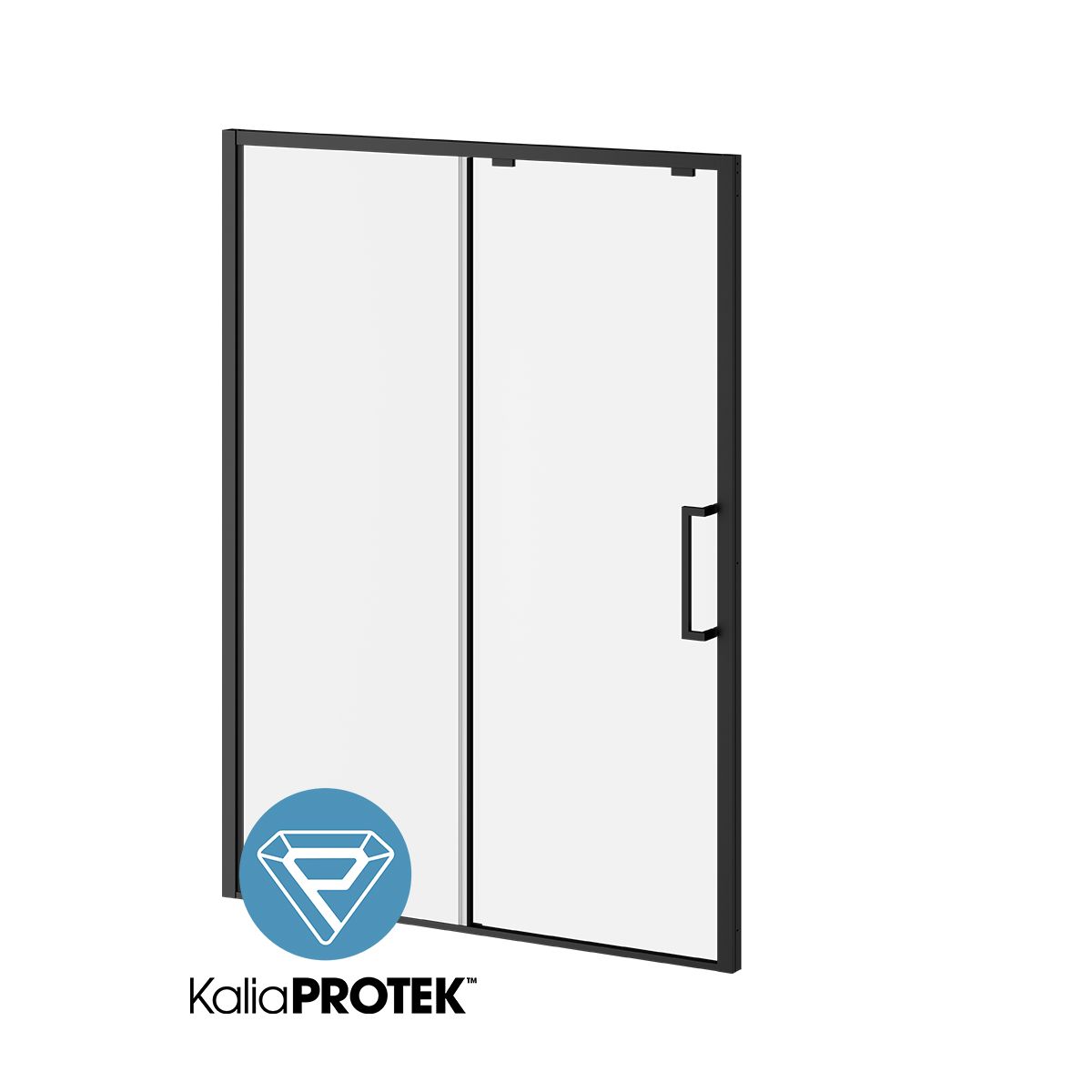 Kalia IKONIK with KaliaProtek (Box 2 of 2) 60''x79'' Sliding Shower Door Duraclean Glass with Protective Glass - Mobile Panel for Alcove Installation (Right Opening) DR2186-005