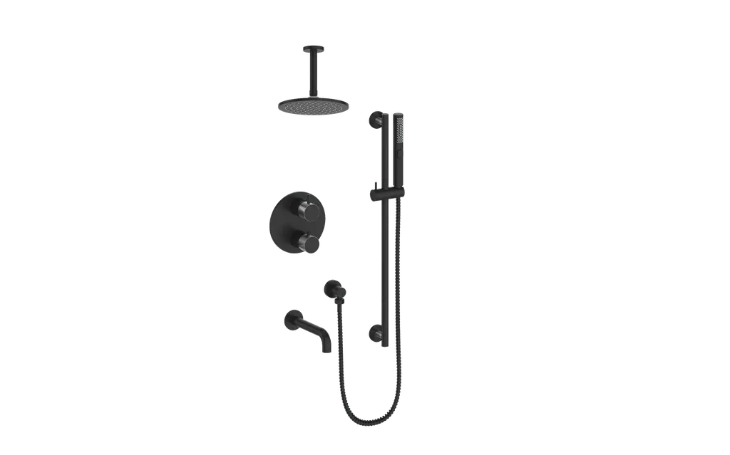 DRAVA 3-WAY TH SHOWER KIT WITH 6" CEILING ARM N/A - Plumbing Market